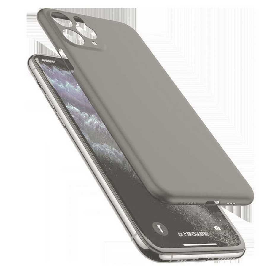 Аксессуары для сотовых оптом: Пластиковая накладка Premium K-Doo Air Skin Ultra slim (0,3 мм) для Apple iPhone 12 (6.7) 3 Lenses серый