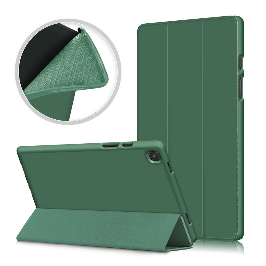 Аксессуары для сотовых оптом: Чехол-книга на силиконовой основе для планшета Huawei MatePad 10.4 зеленый