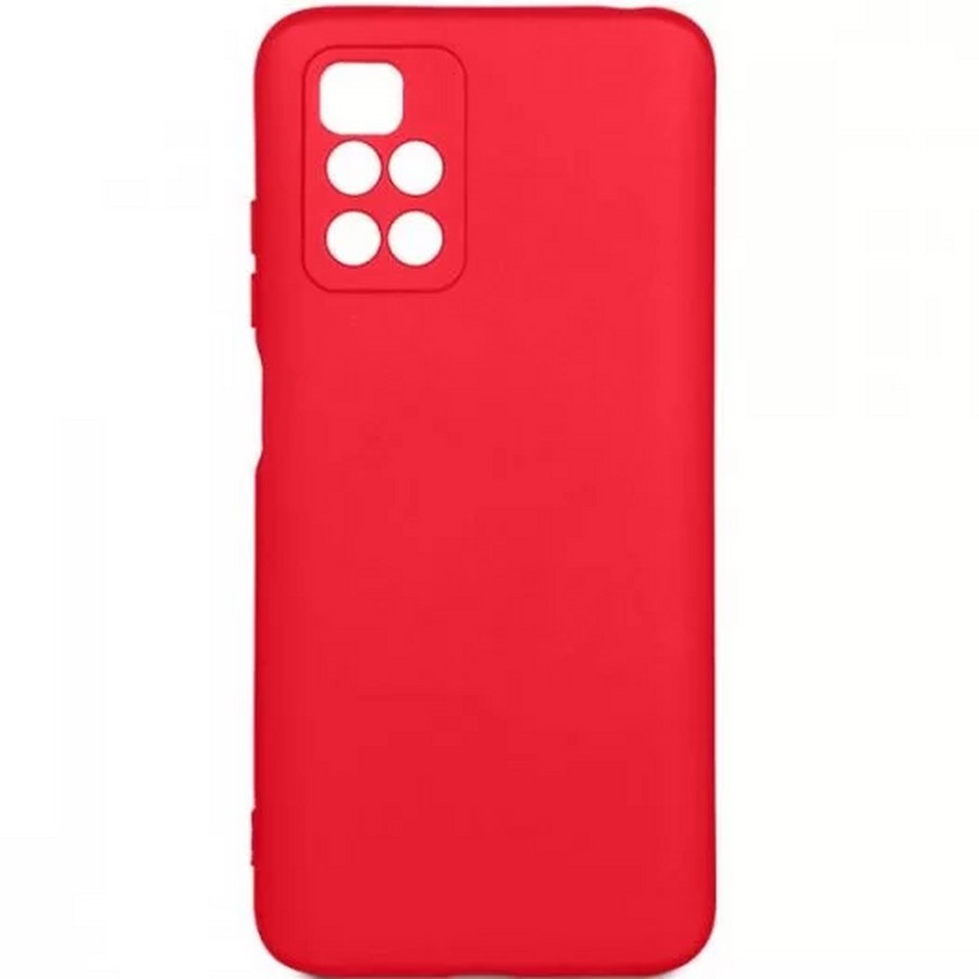 Аксессуары для сотовых оптом: Силиконовая накладка тонкая для Xiaomi Redmi 10 красный