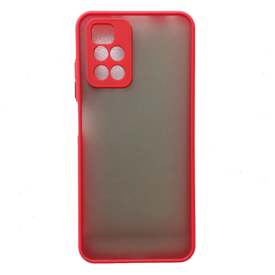 Аксессуары для сотовых оптом: Накладка пластик матовый с окантовкой для Xiaomi Redmi 10 красный