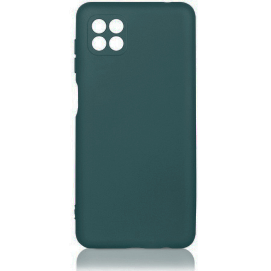 Аксессуары для сотовых оптом: Силиконовая накладка без логотипа с защитой камеры Silky soft-touch для Samsung A22S 5G темно-зеленый