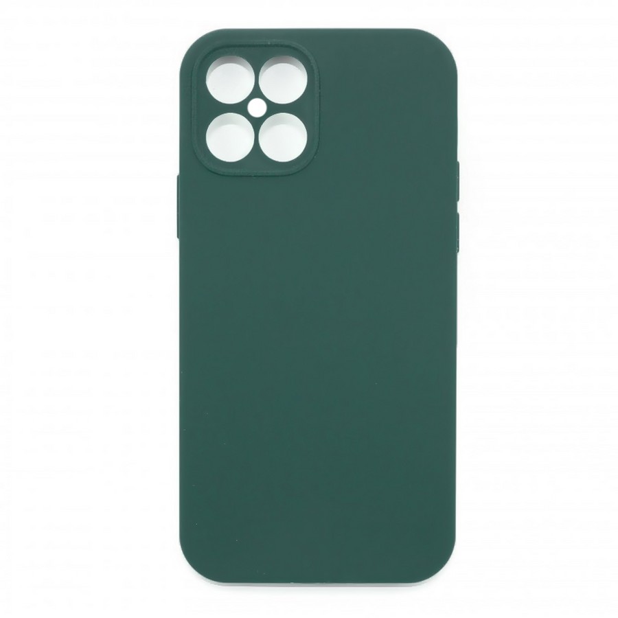 Аксессуары для сотовых оптом: Силиконовая накладка без логотипа Silky soft-touch для Huawei Honor X8 темно-зеленый