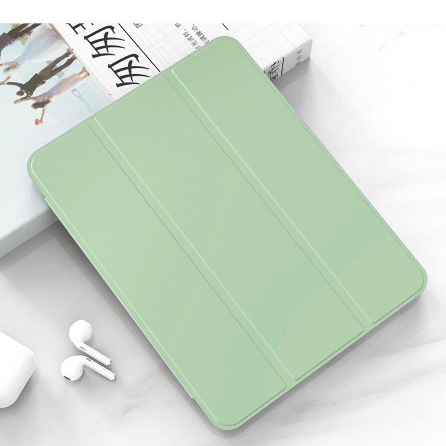 Аксессуары для сотовых оптом: Чехол-книга на силиконе для планшета Samsung X200/X205 Tab A8 (10.5) светло-зеленый