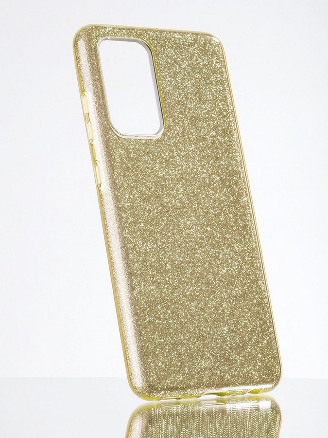 Аксессуары для сотовых оптом: Силиконовая противоударная накладка Diamond для Samsung A33 5G золотой