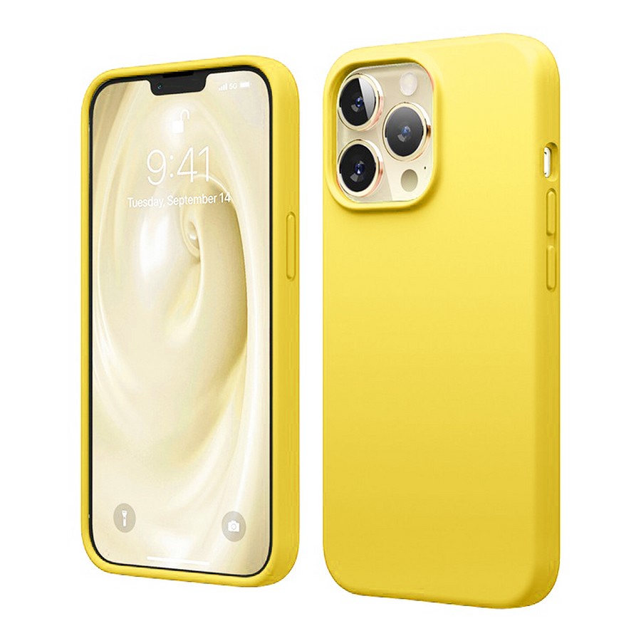 Аксессуары для сотовых оптом: Силиконовая накладка (Silicone Case) для Apple iPhone 15 (6.1) желтый
