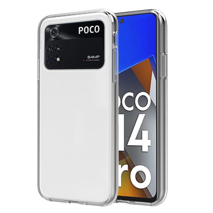Аксессуары для сотовых оптом: Силиконовая накладка 0.6 мм для Xiaomi Poco M4 pro 4G прозрачный