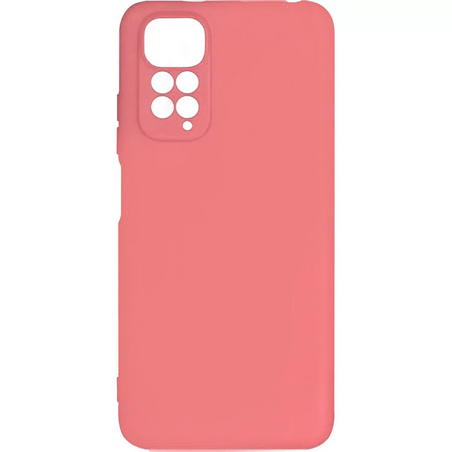 Аксессуары для сотовых оптом: Силиконовая накладка без логотипа Silky soft-touch для Xiaomi Redmi Note 11 4G розовый