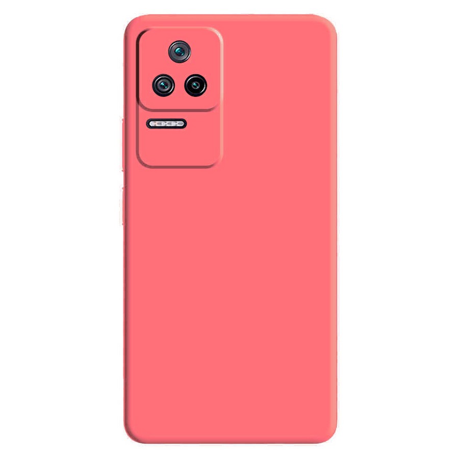 Аксессуары для сотовых оптом: Силиконовая накладка без логотипа Silky soft-touch для Xiaomi Poco F4 светло-розовый