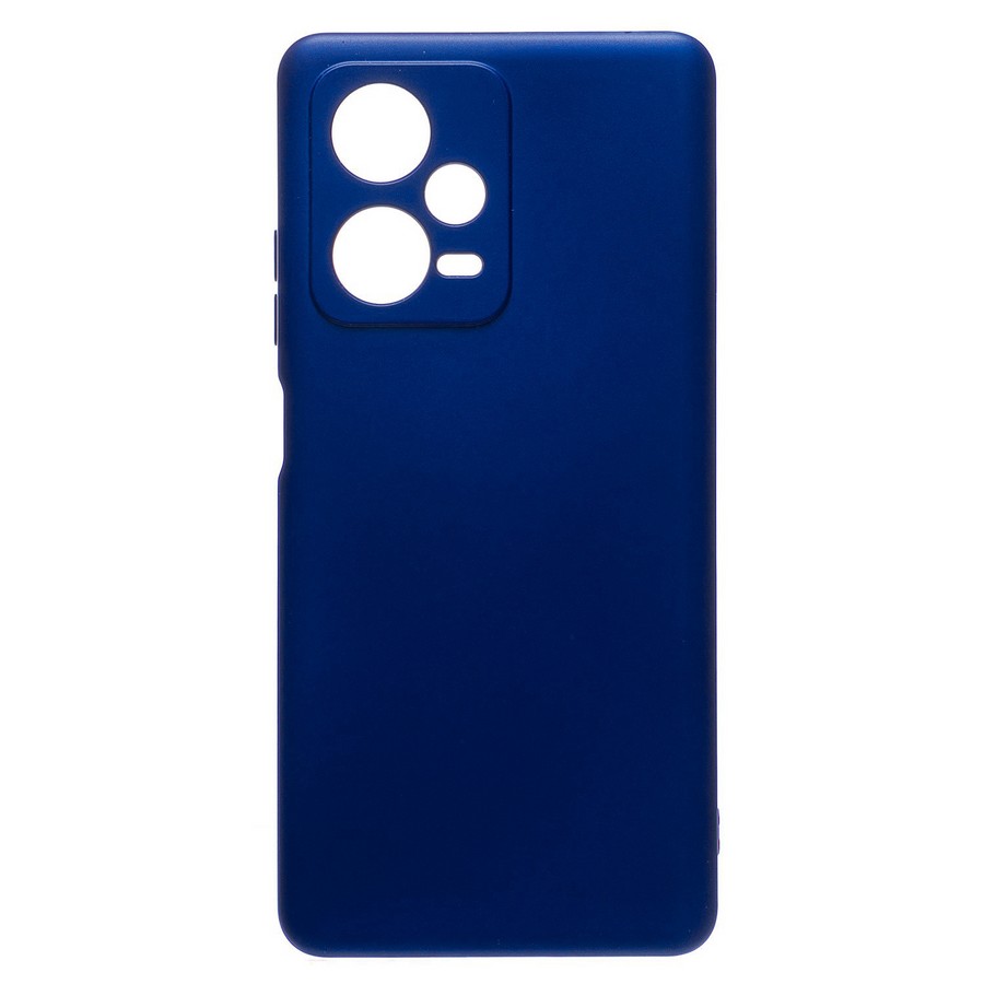 Аксессуары для сотовых оптом: Силиконовая накладка без логотипа Silky soft-touch для Xiaomi Redmi Note 12 Pro темно-синий