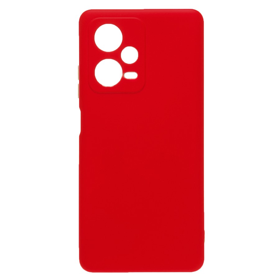 Аксессуары для сотовых оптом: Силиконовая накладка без логотипа Silky soft-touch для Xiaomi Redmi Note 12 Pro красный