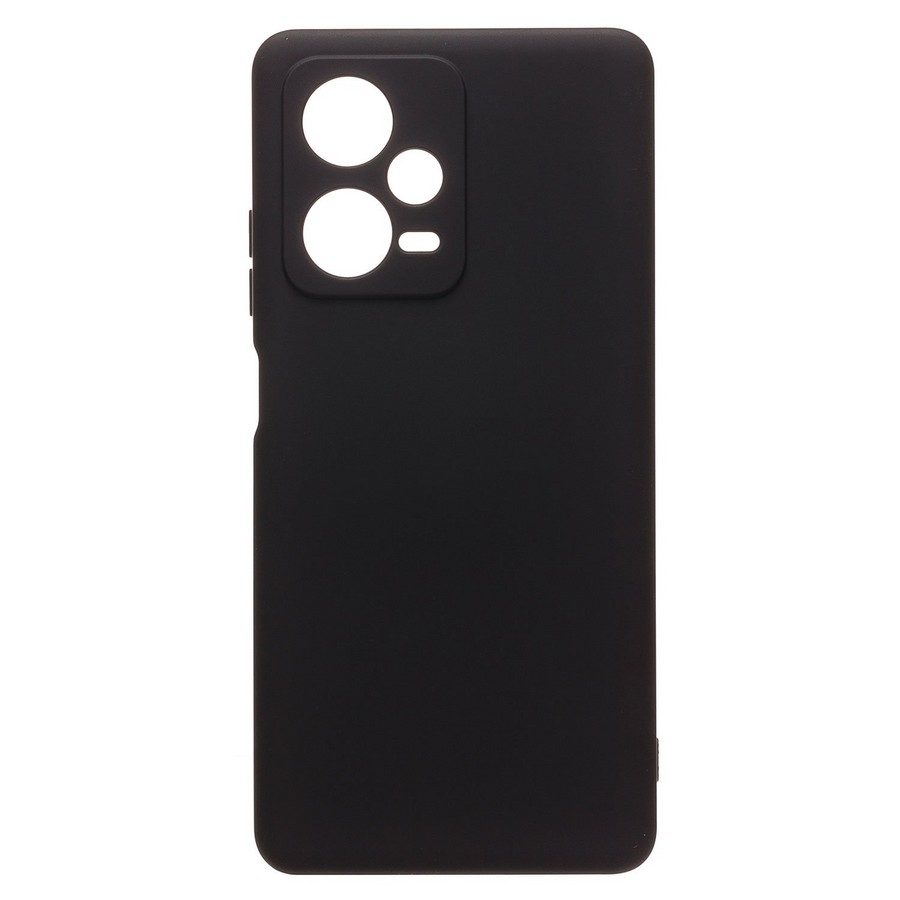 Аксессуары для сотовых оптом: Силиконовая накладка без логотипа Silky soft-touch для Xiaomi Redmi Note 12 Pro черный