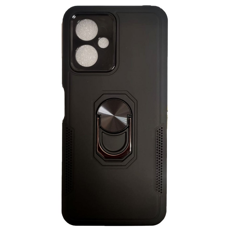 Аксессуары для сотовых оптом: Противоударная накладка Armor Case с кольцом для Xiaomi Redmi Note 12 черный