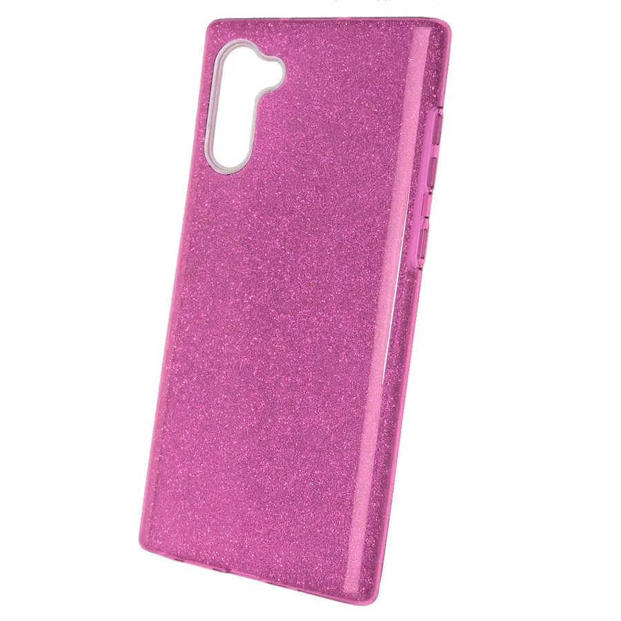 Аксессуары для сотовых оптом: Силиконовая противоударная накладка Diamond для Samsung A14 фиолетовый