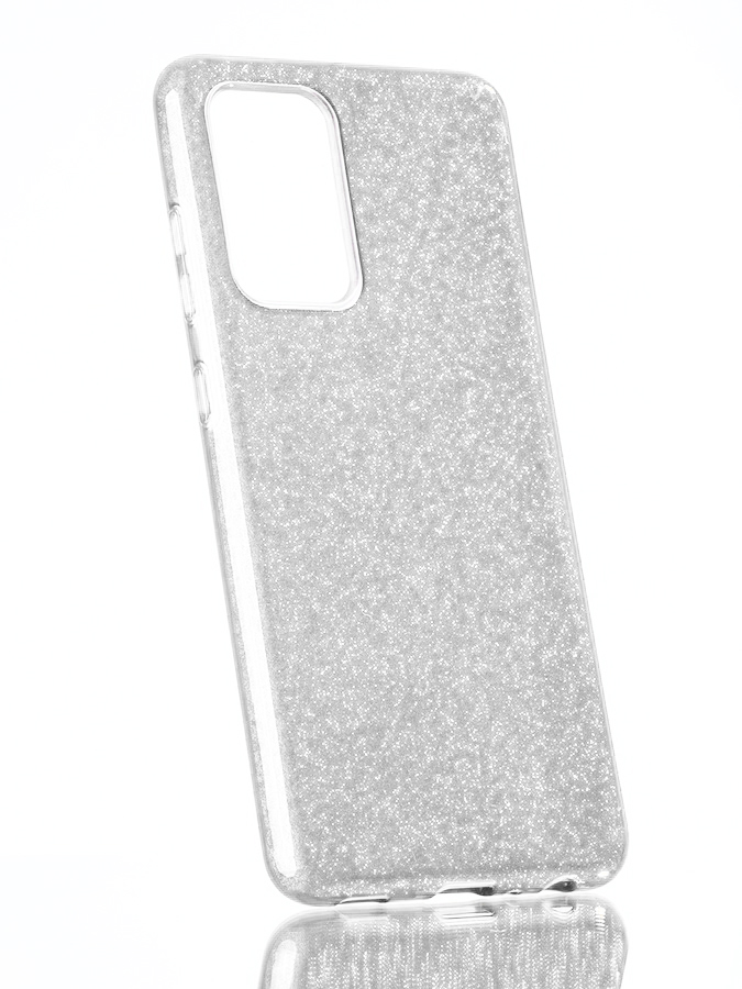 Аксессуары для сотовых оптом: Силиконовая противоударная накладка Diamond для Xiaomi Redmi Note 12S 4G серебро