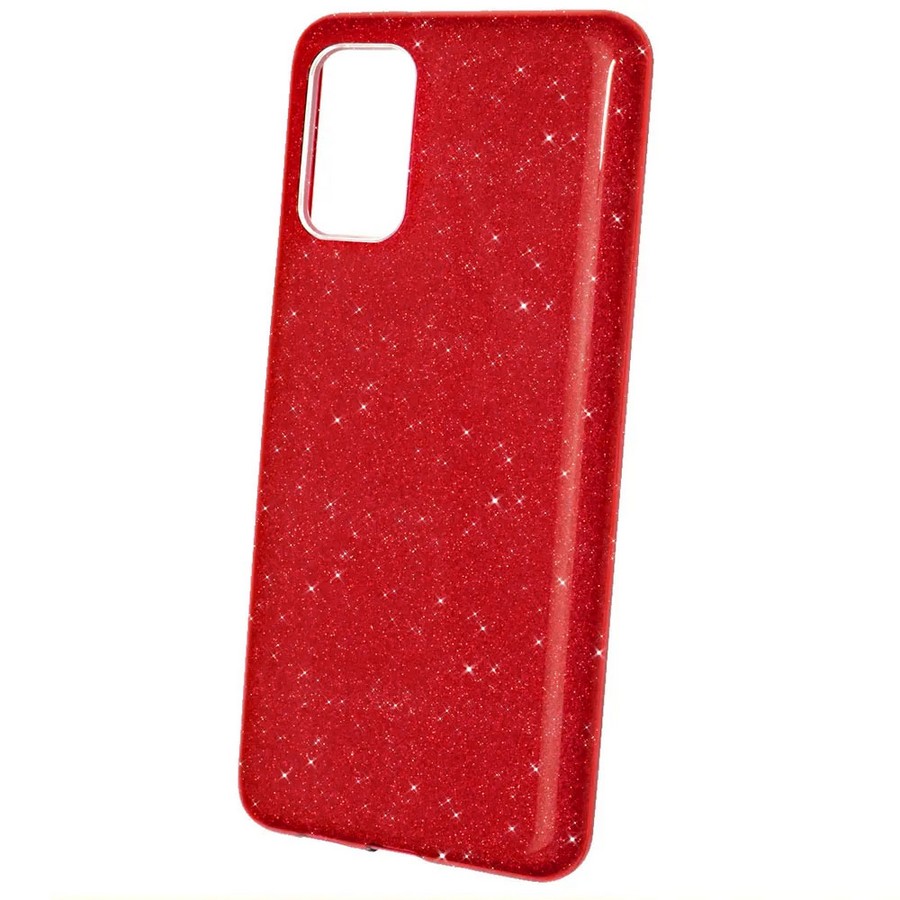 Аксессуары для сотовых оптом: Силиконовая противоударная накладка Diamond для Xiaomi Redmi Note 11 4G красный