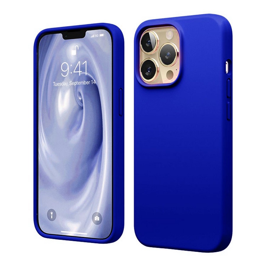 Аксессуары для сотовых оптом: Силиконовая накладка (Silicone Case) для Apple iPhone 15 Pro Max (6.7) синий
