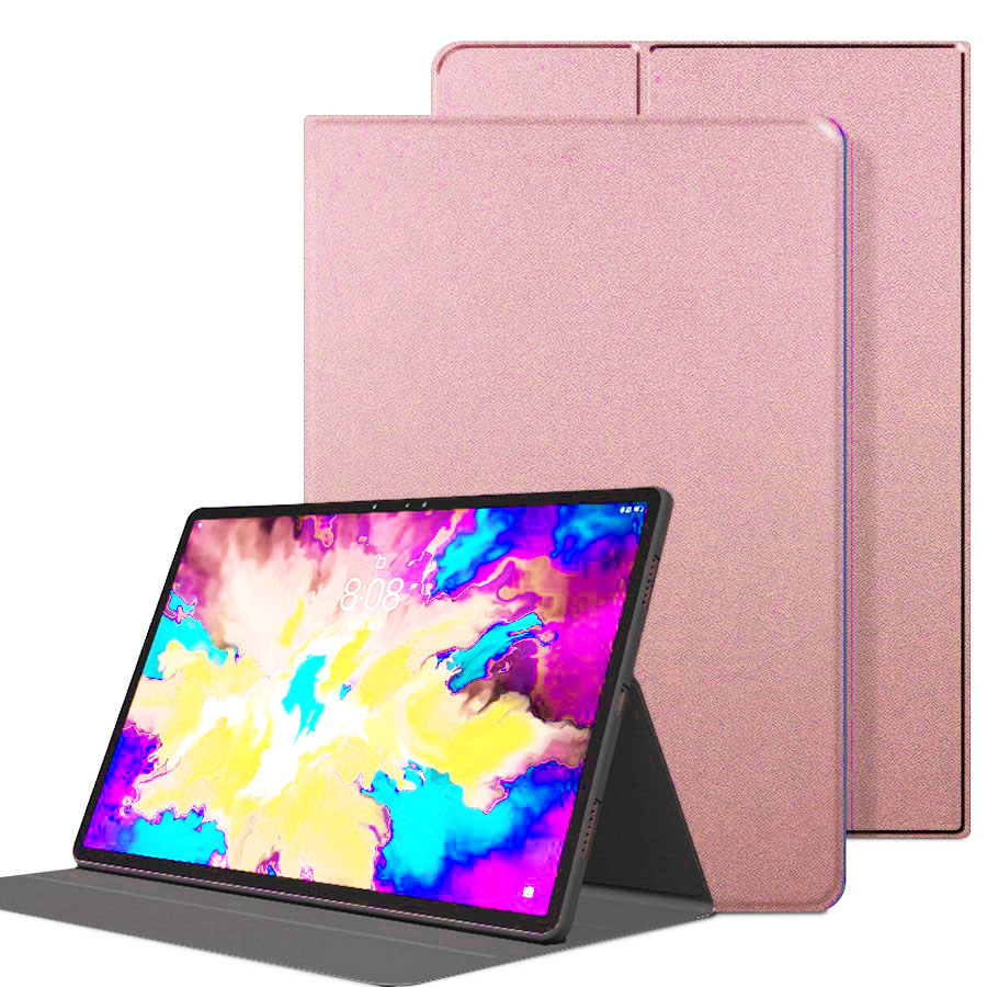 Аксессуары для сотовых оптом: Чехол-книга на силиконовой основе для планшета Samsung Tab S9 розовое-золото
