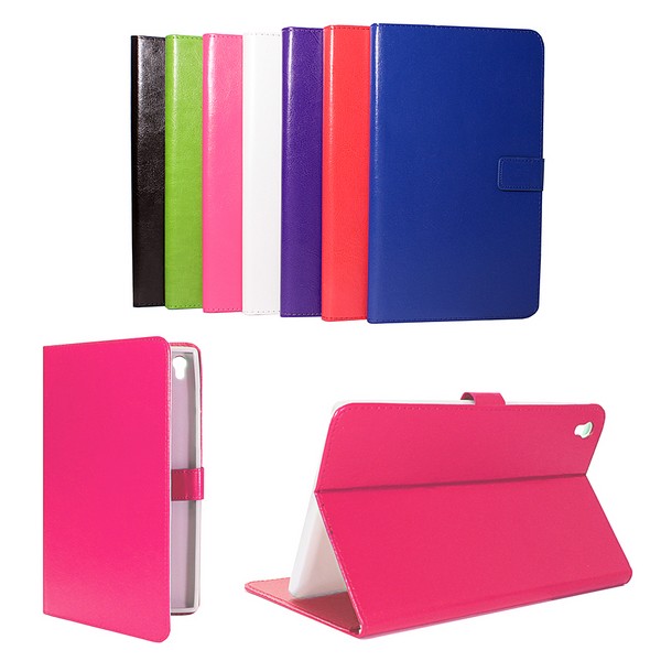 Аксессуары для сотовых оптом: Чехол-книга для планшета на силиконе для Samsung Tab S2 (8 дюймов) розовый