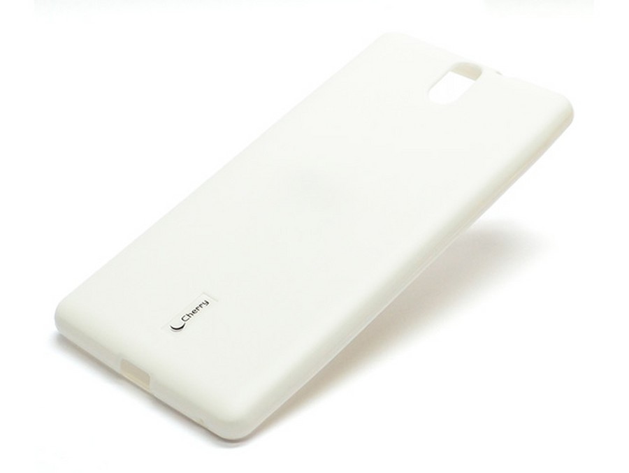 Аксессуары для сотовых оптом: Силиконовая накладка Cherry для HTC Desire 310 белый