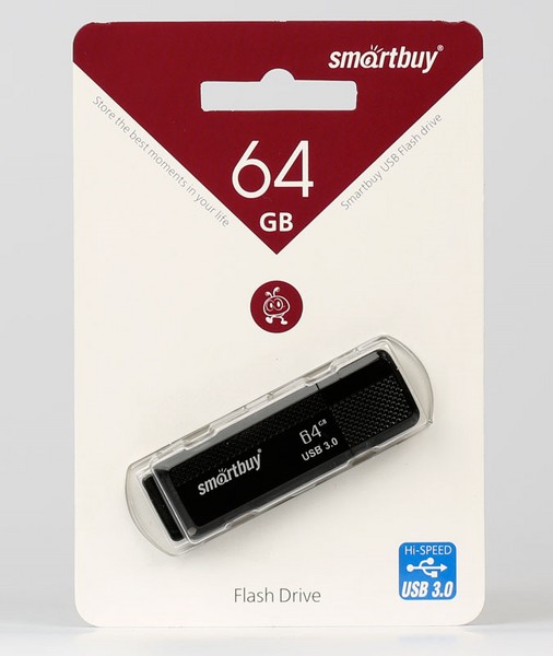 Аксессуары для сотовых оптом: SmartBuy 64 Гб USB 3.0 Drive черный/белый