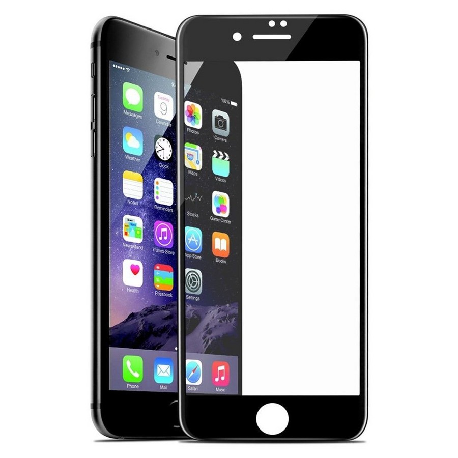 Аксессуары для сотовых оптом: Защитное стекло 3D/5D/6D/9D/10D полноэкранное Full Glue (тех.пак) для Apple iPhone 7/8/SE (2020) черный