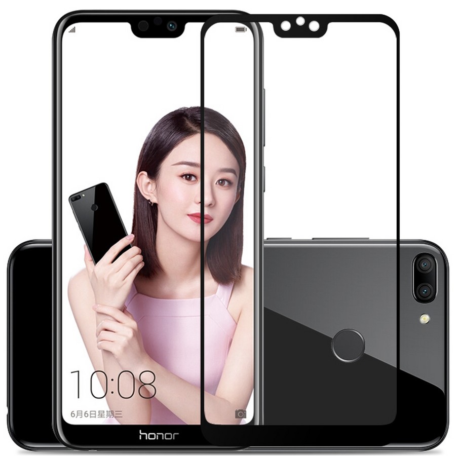 Аксессуары для сотовых оптом: Защитное стекло 2D полноэкранное для Huawei Honor 9i черный