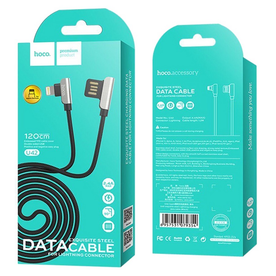    : USB  Hoco U42 Lightning 1.2m 