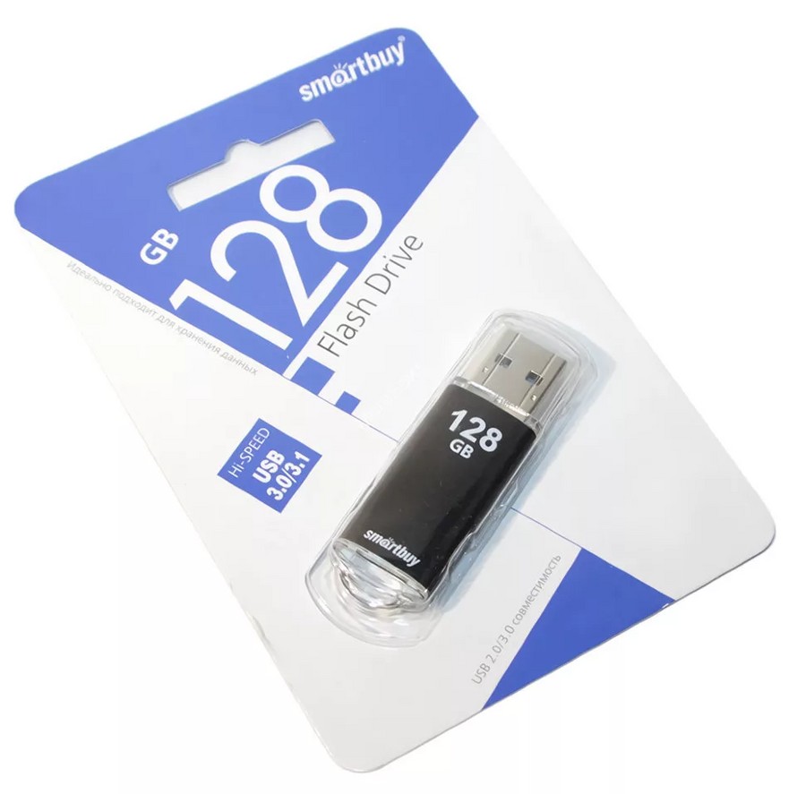 Аксессуары для сотовых оптом: SmartBuy 128 Гб USB 3.0 Drive черный/белый