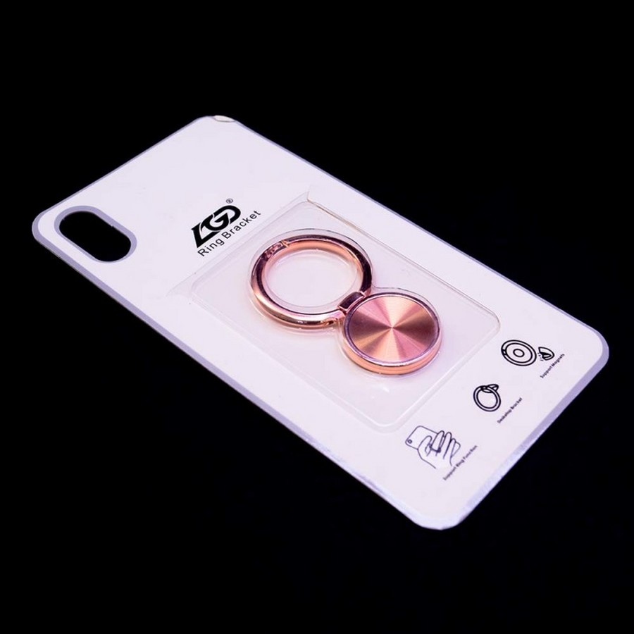 Аксессуары для сотовых оптом: Кольцо-держатель на палец LGD Magnests для телефона розовое золото