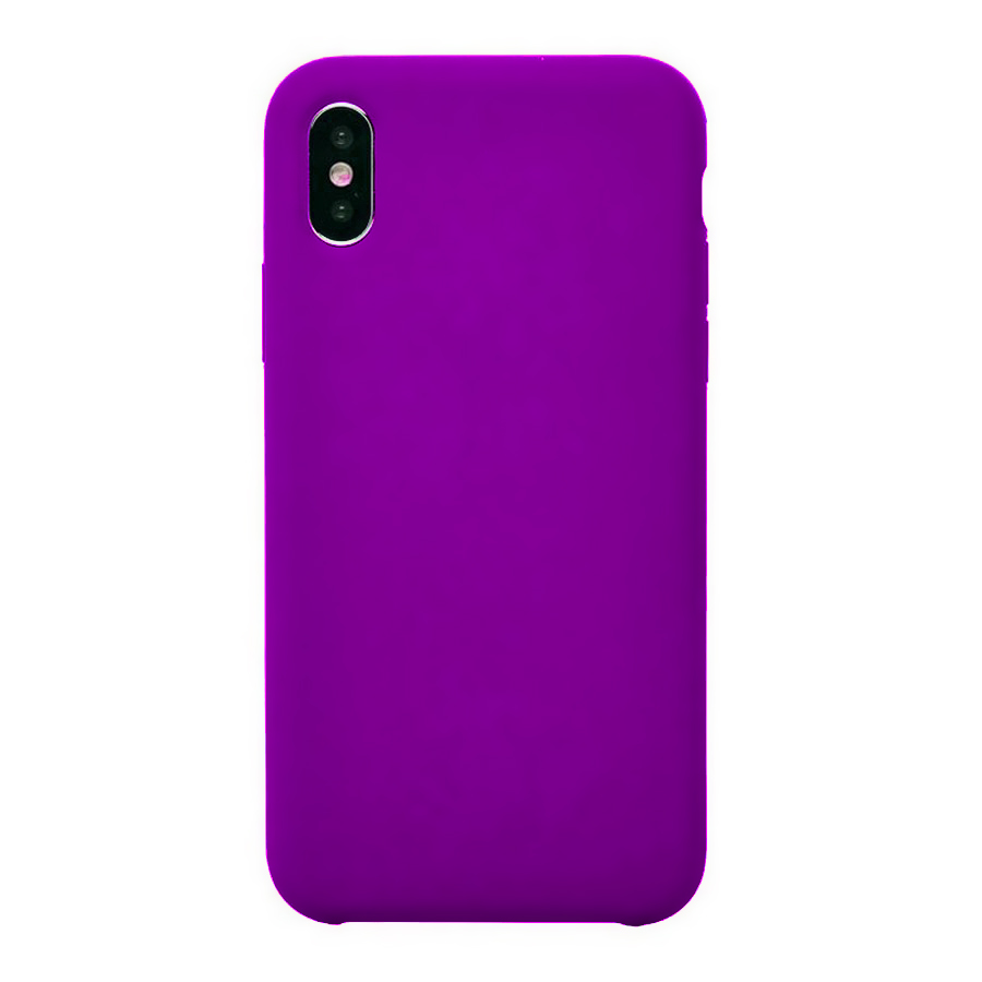Аксессуары для сотовых оптом: Силиконовая накладка без логотипа (Silicone Case) для Apple iPhone XS Max фиолетовый