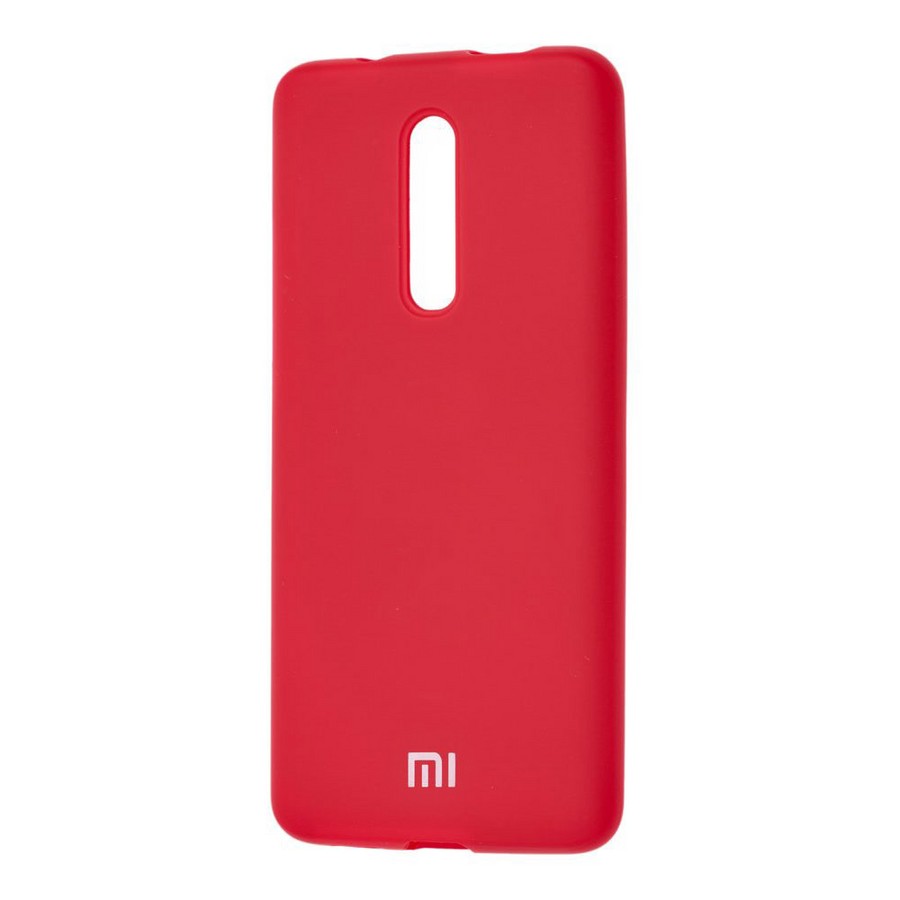 Аксессуары для сотовых оптом: Силиконовая накладка Logo LUX для Xiaomi Redmi 8 красный