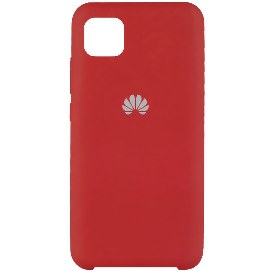 Аксессуары для сотовых оптом: Силиконовая накладка Silky soft-touch для Huawei Y5p/Honor 9S красный