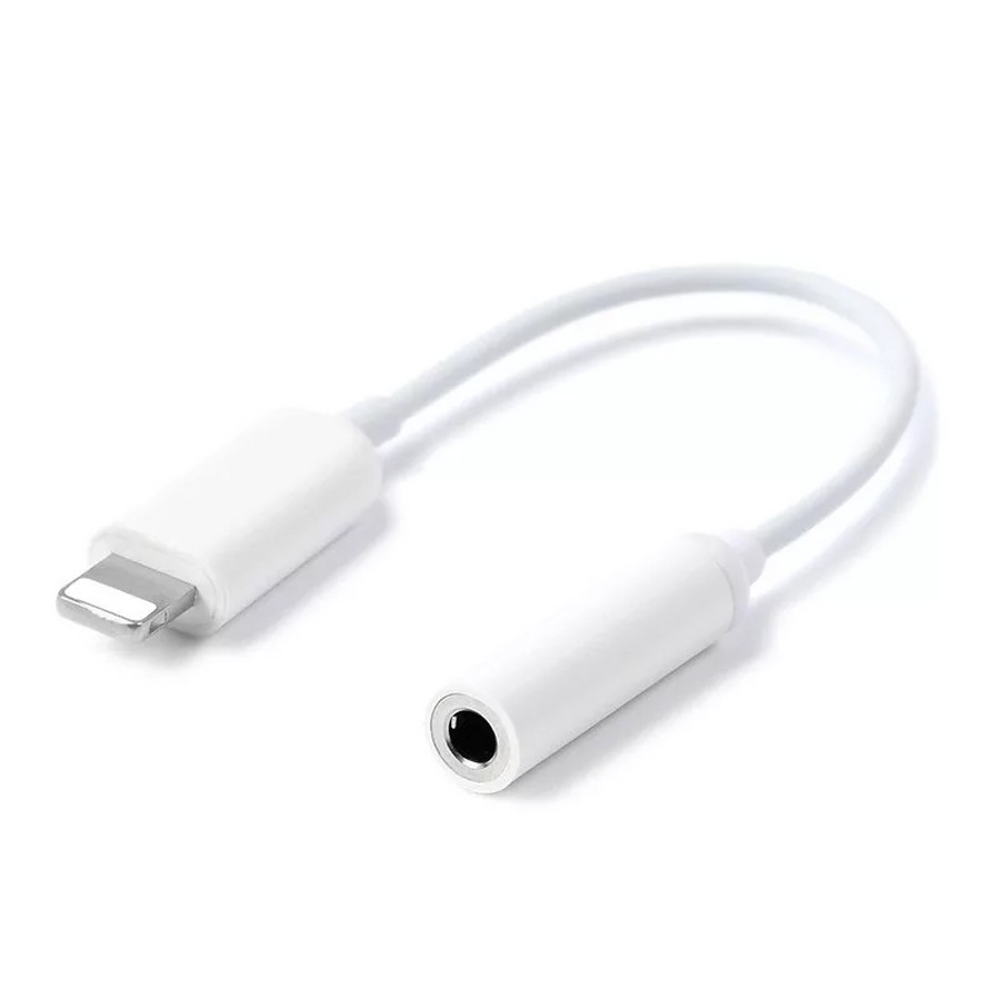 Аксессуары для сотовых оптом: Аудио-переходник для Apple iPhone 7/8, 7 +/8+/X белый