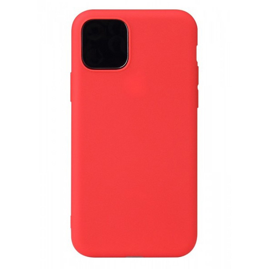 Аксессуары для сотовых оптом: Силиконовая накладка тонкая для Apple iPhone 12 (5.4) красный