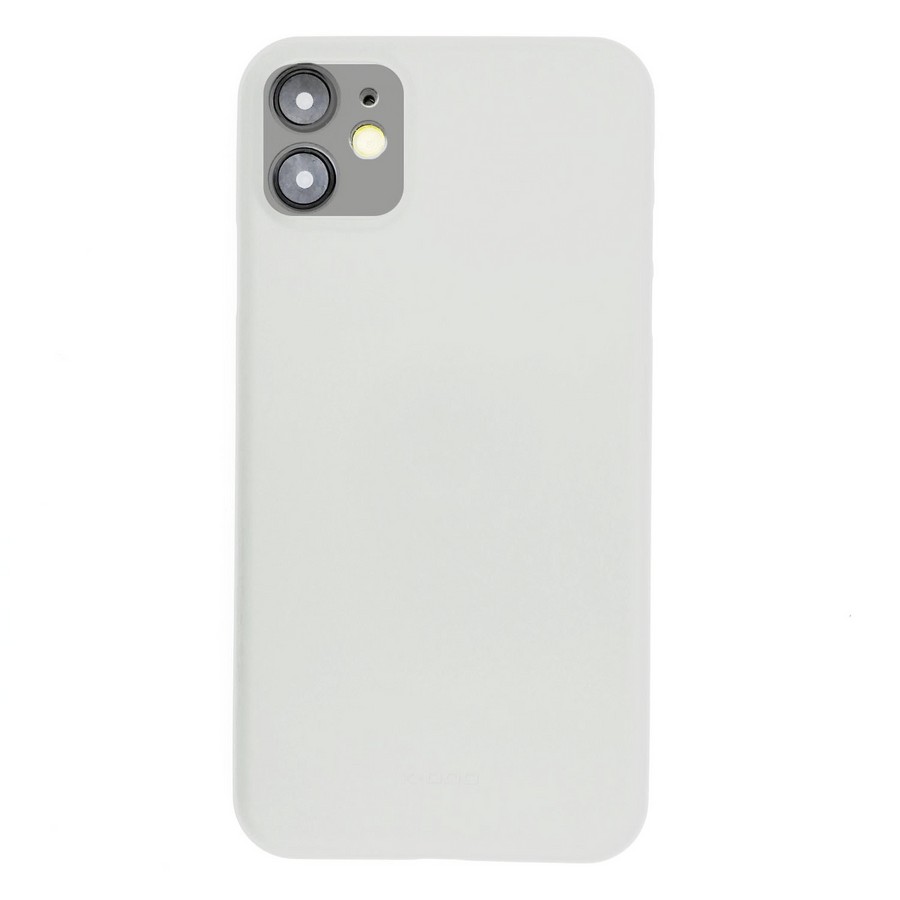 Аксессуары для сотовых оптом: Пластиковая накладка Premium K-Doo Air Skin Ultra slim (0,3 мм) для Apple iPhone 12 (6.1) 2 Lenses белый