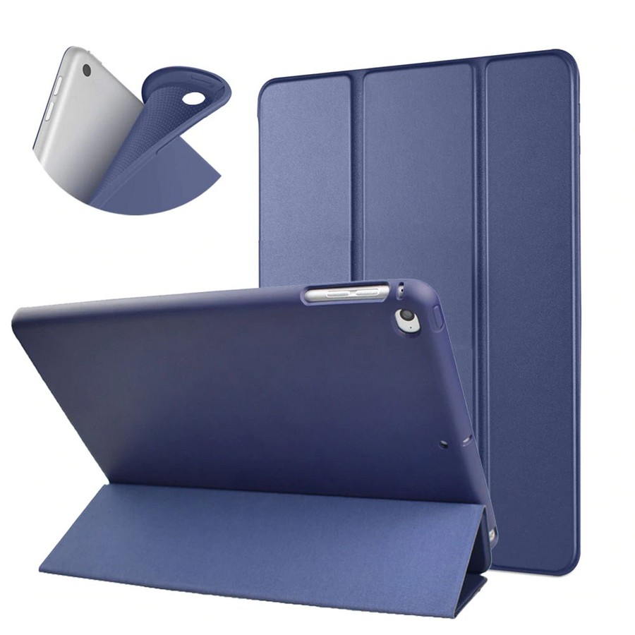 Аксессуары для сотовых оптом: Чехол-книга на силиконовой основе для планшета Apple iPad Air 4 10.9 темно-синий