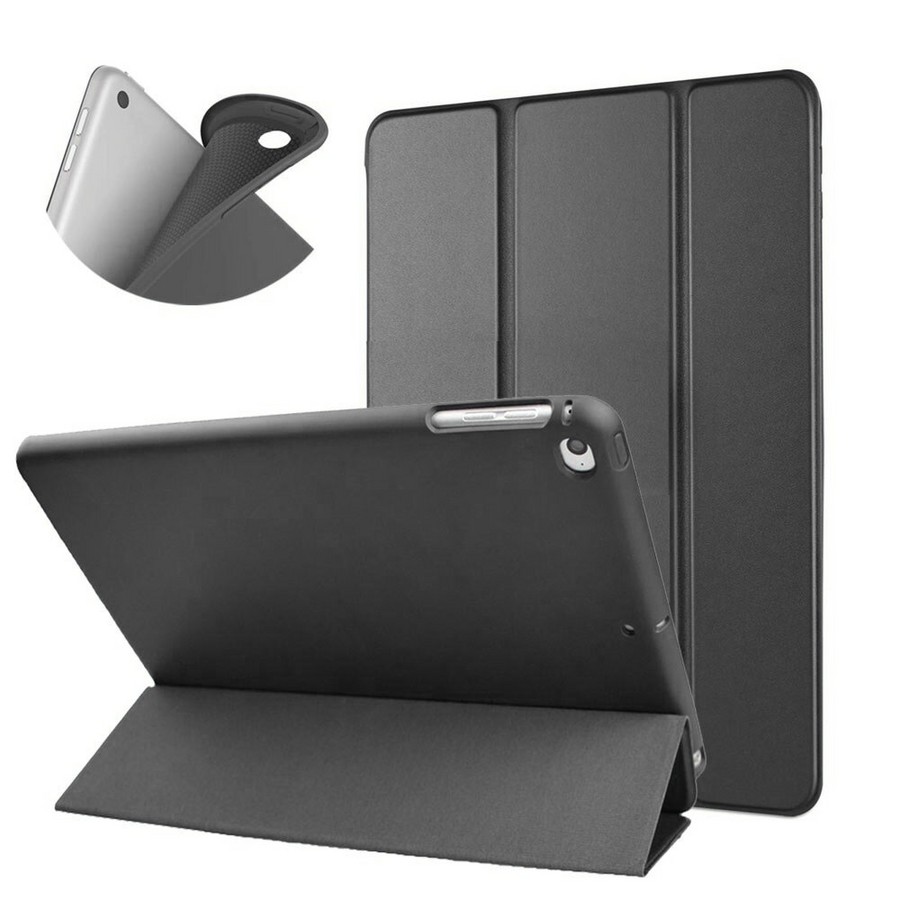 Аксессуары для сотовых оптом: Чехол-книга на силиконовой основе для планшета Apple iPad Mini 1/2/3/4/5 черный