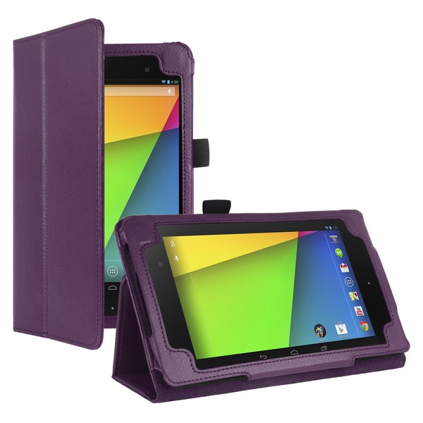 Аксессуары для сотовых оптом: Чехол-книга вставной для планшета Asus Z370 фиолетовый
