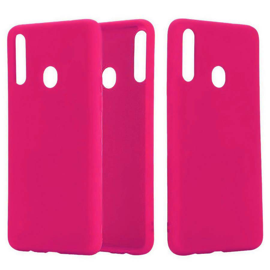 Аксессуары для сотовых оптом: Силиконовая накладка без логотипа Silky soft-touch для Huawei P Smart Z розовый