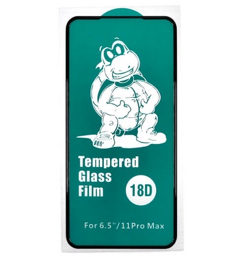 Аксессуары для сотовых оптом: Защитное стекло 5D/6D/10D полноэкранное с силиконовыми краями (тех.пак) для Apple iPhone Xs Max/11 pro Max черный