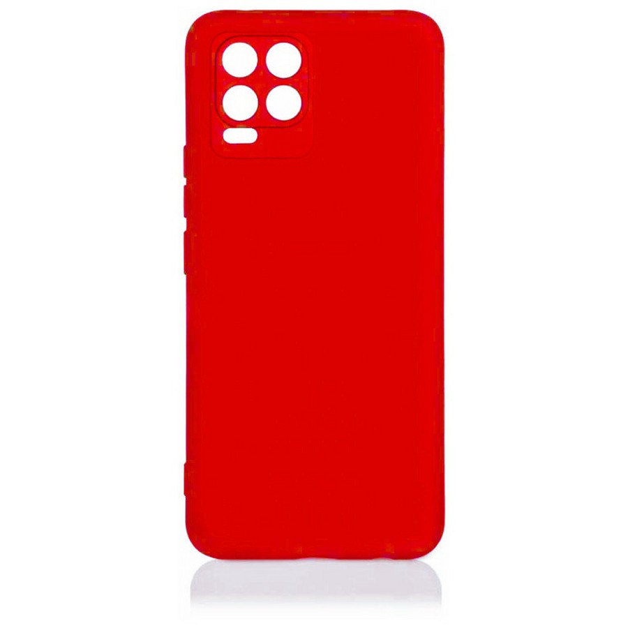 Аксессуары для сотовых оптом: Силиконовая накладка тонкая для Realme 8 красный