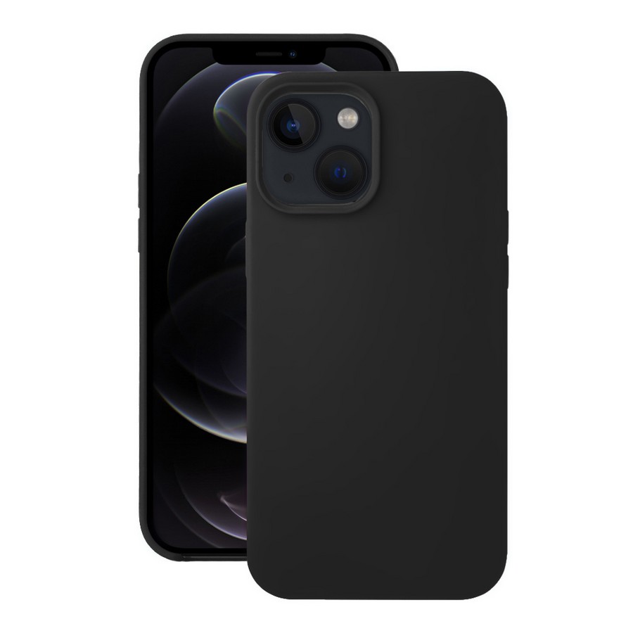 Аксессуары для сотовых оптом: Силиконовая накладка без логотипа (Silicone Case) для Apple iPhone 13 mini (5.4) черный