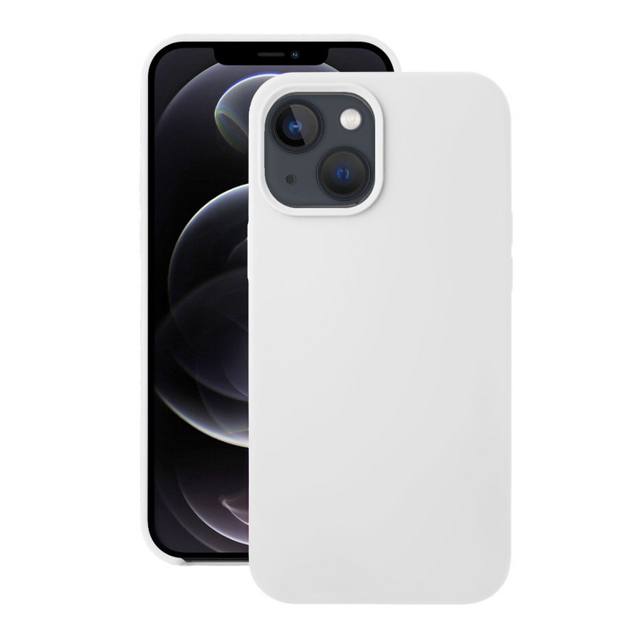 Аксессуары для сотовых оптом: Силиконовая накладка без логотипа (Silicone Case) для Apple iPhone 13 mini (5.4) белый