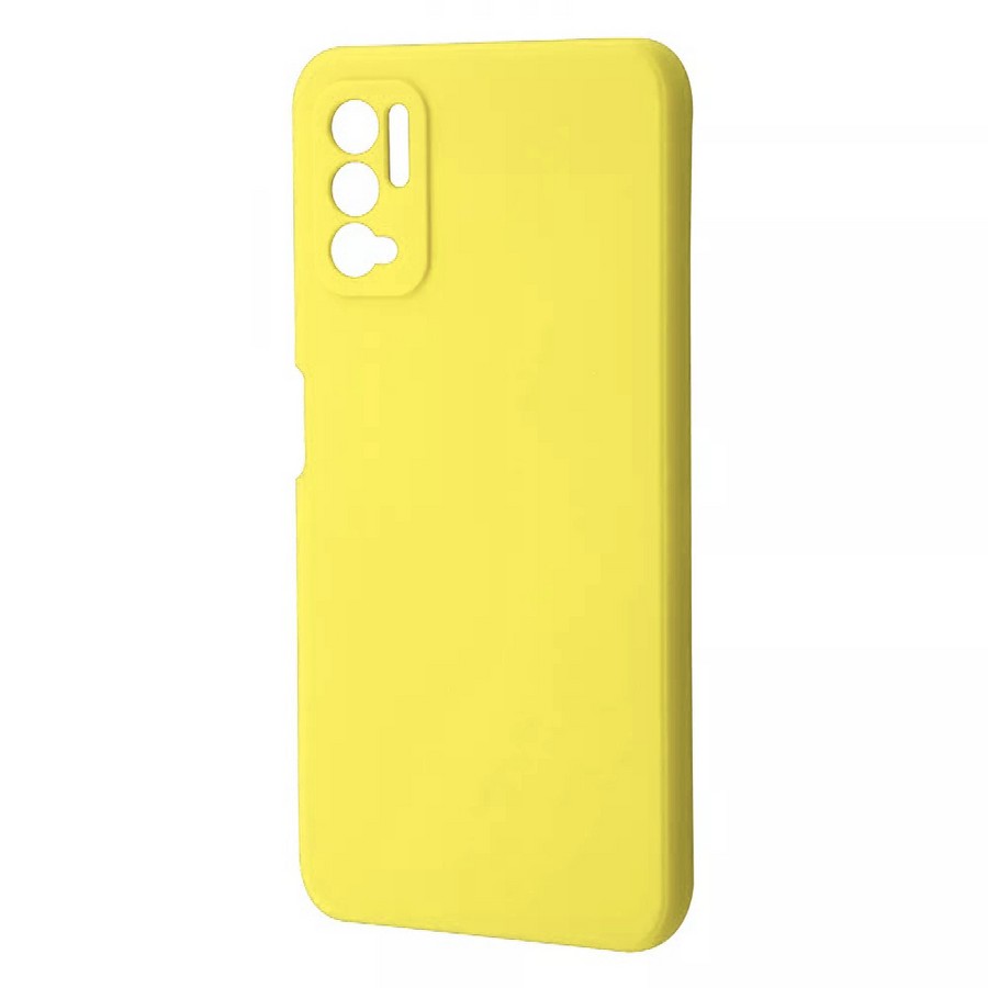 Аксессуары для сотовых оптом: Силиконовая накладка тонкая для Xiaomi Poco M3 Pro/Redmi Note 10T желтый