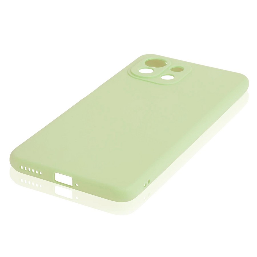 Аксессуары для сотовых оптом: Силиконовая накладка тонкая для Xiaomi Mi11 Lite светло-зеленый