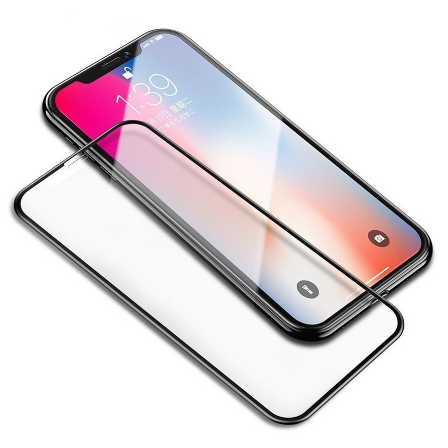 Аксессуары для сотовых оптом: Защитное стекло 3D/5D/6D/9D/10D полноэкранное Full Glue (тех.пак) для Apple iPhone 13/14/14 Pro (6.1) черный