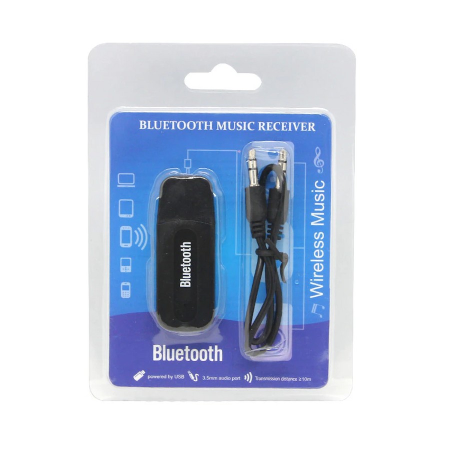 Аксессуары для сотовых оптом: Bluetooth music receiver AUX черный