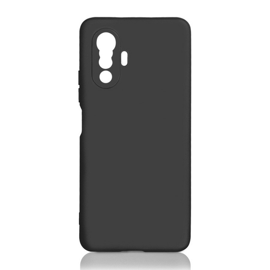 Аксессуары для сотовых оптом: Силиконовая накладка без логотипа Silky soft-touch для Xiaomi Poco F3 GT черный
