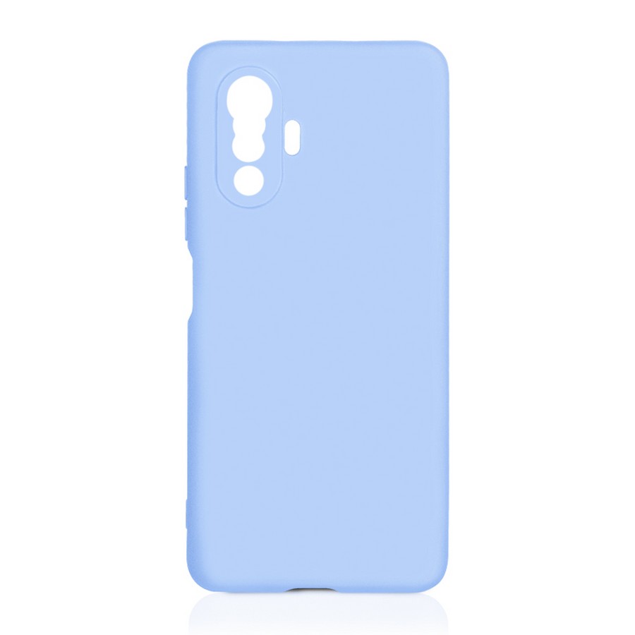 Аксессуары для сотовых оптом: Силиконовая накладка без логотипа Silky soft-touch для Xiaomi Poco F3 GT светло-голубой