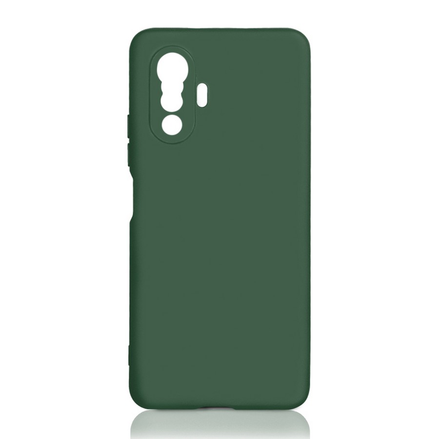 Аксессуары для сотовых оптом: Силиконовая накладка без логотипа Silky soft-touch для Xiaomi Poco F3 GT темно-зеленый